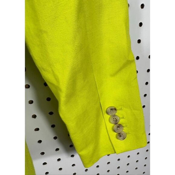 J.Crew Schoolboy florescent 100% Linen blazer jacket size 2 - Picture 7 of 8
